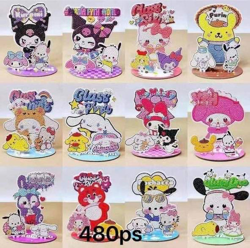 نقاشی الماسی استند دار طرح کرومی و دوستان