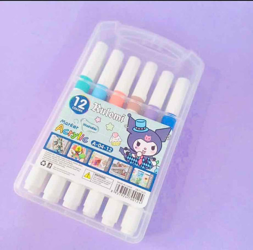 ماژیک ۱۲رنگاکرلیک کرومی